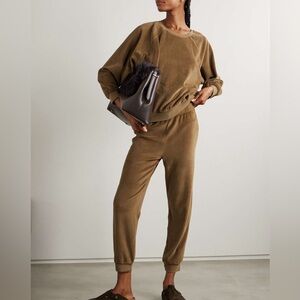 Suzie Kondi slim track pants beach terry organic cotton